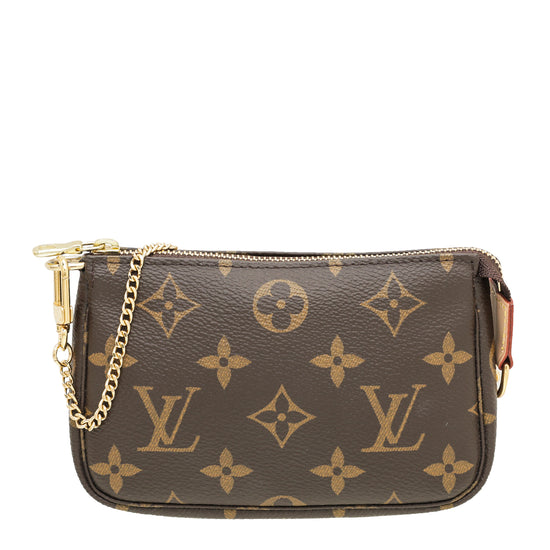 BN AUTHENTIC LV MINI POCHETTE IN VERNIS LEATHER WITH GOLD HARDWARE