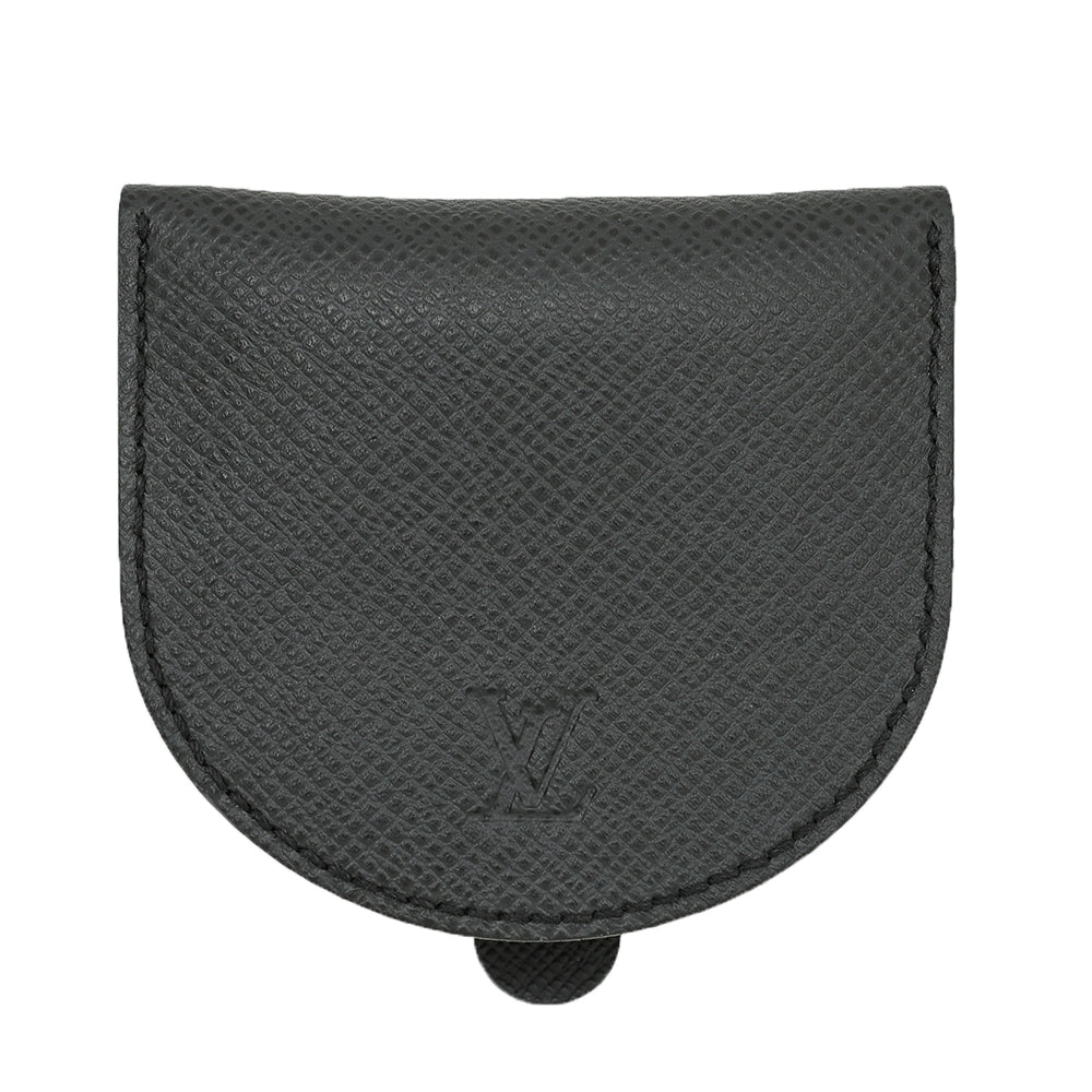 Louis Vuitton Black Taiga Portonet Cuvette Coin Purse-Louis Vuitton-THE CLOSET