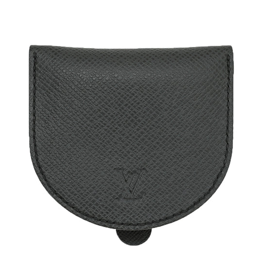 Louis Vuitton Black Taiga Portonet Cuvette Coin Purse