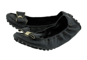 Louis Vuitton Black Bow Ballerina Flat 40