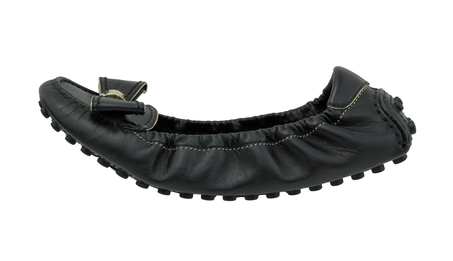 Louis Vuitton Black Bow Ballerina Flat 40-Louis Vuitton-THE CLOSET