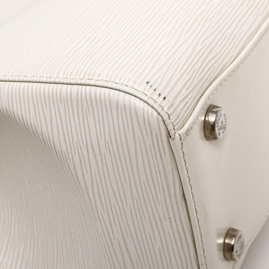 Louis Vuitton White Epi Brea GM Leather ref.140435 - Joli Closet