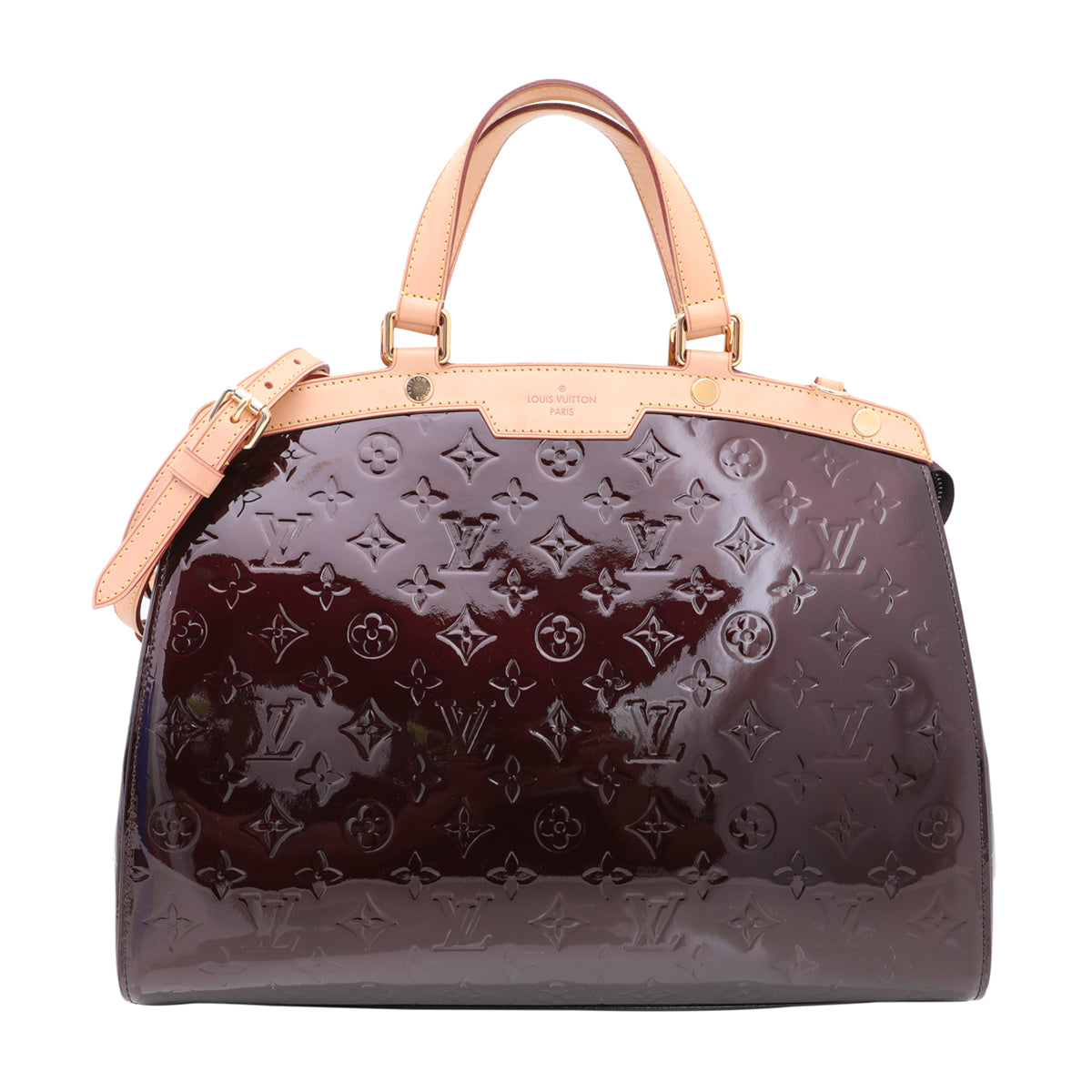 Louis Vuitton Amarante Monogram Vernis Brea GM Bag-Louis Vuitton-THE CLOSET