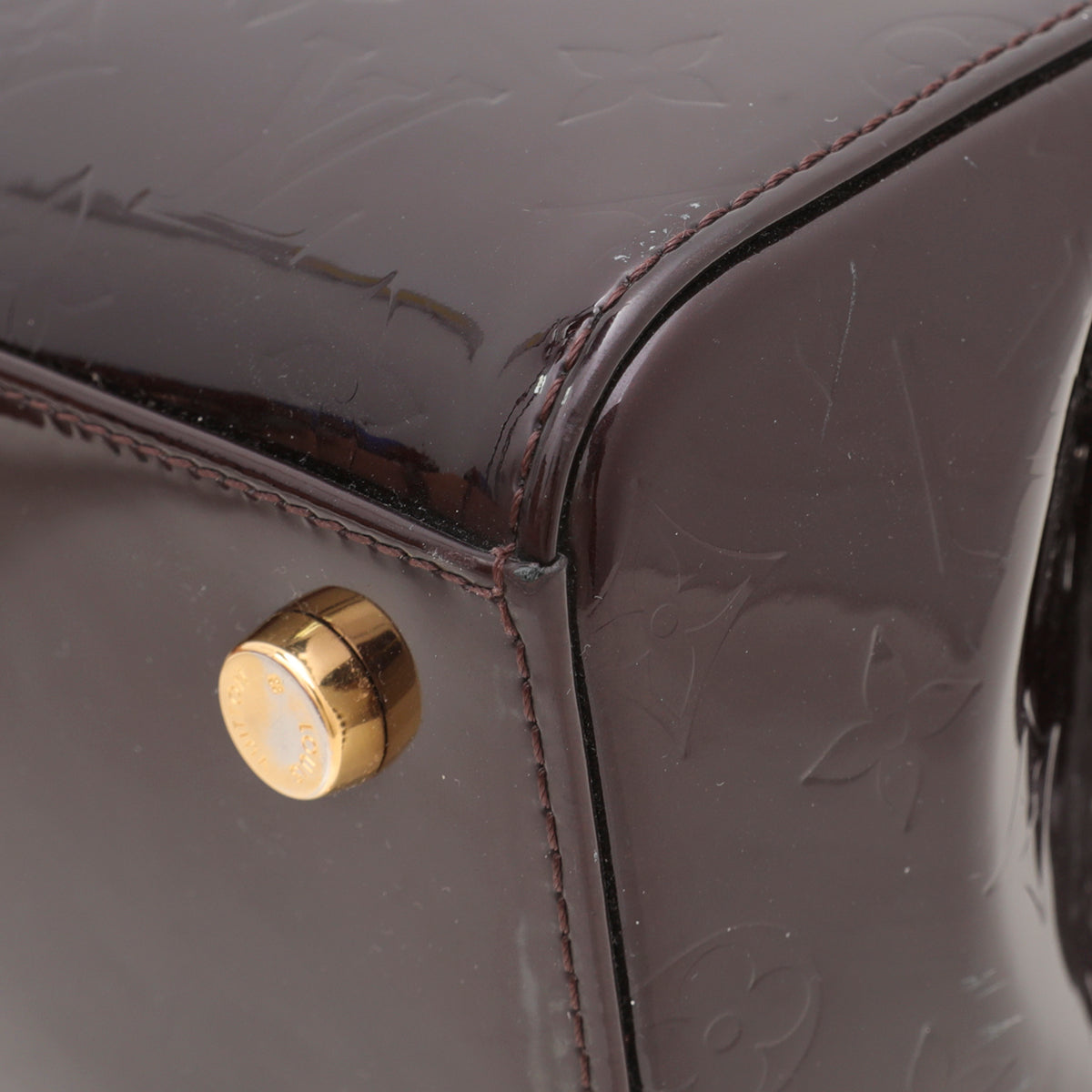 Louis Vuitton Amarante Monogram Vernis Brea MM Bag-Louis Vuitton-THE CLOSET