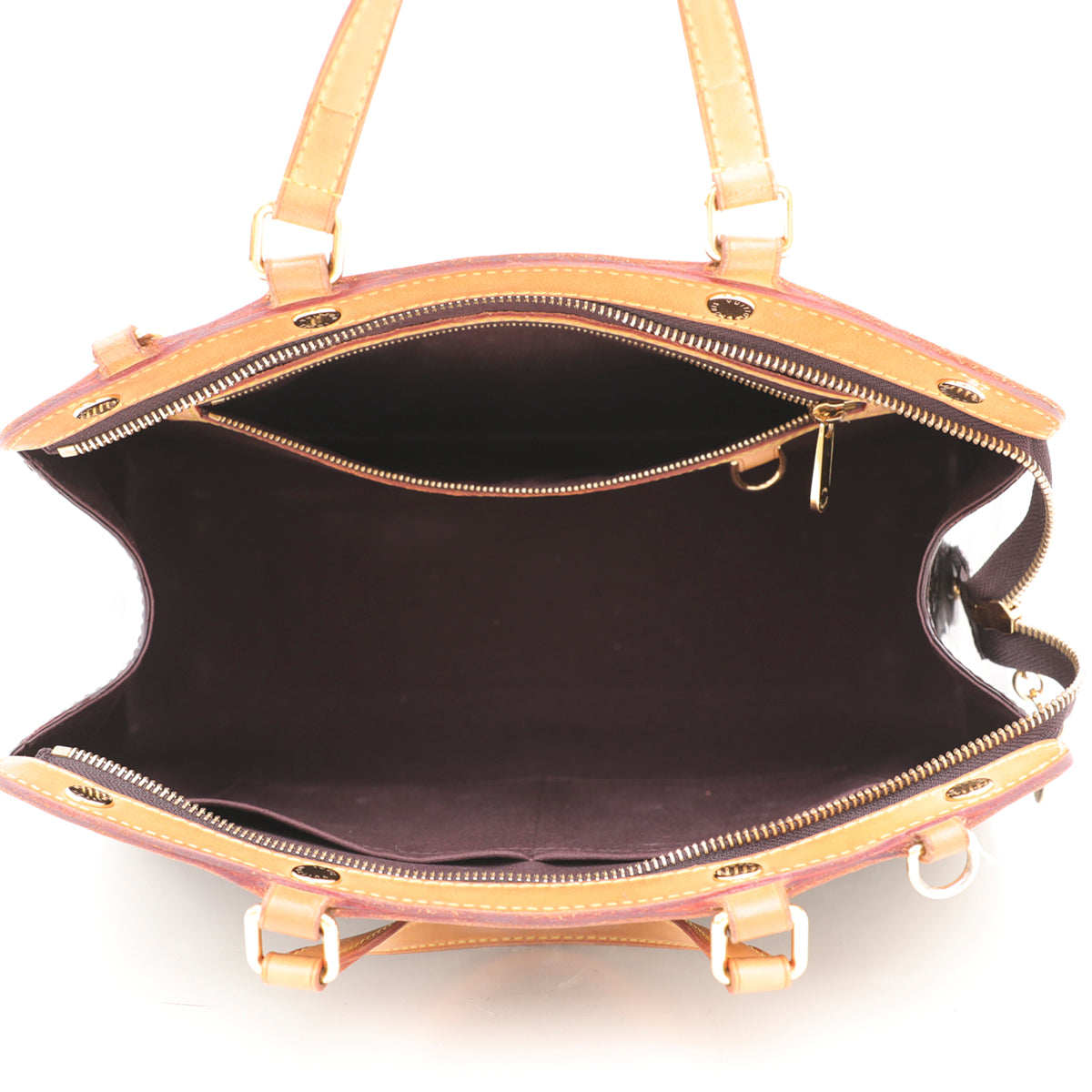 Louis Vuitton Amarante Monogram Vernis Brea MM Bag-Louis Vuitton-THE CLOSET