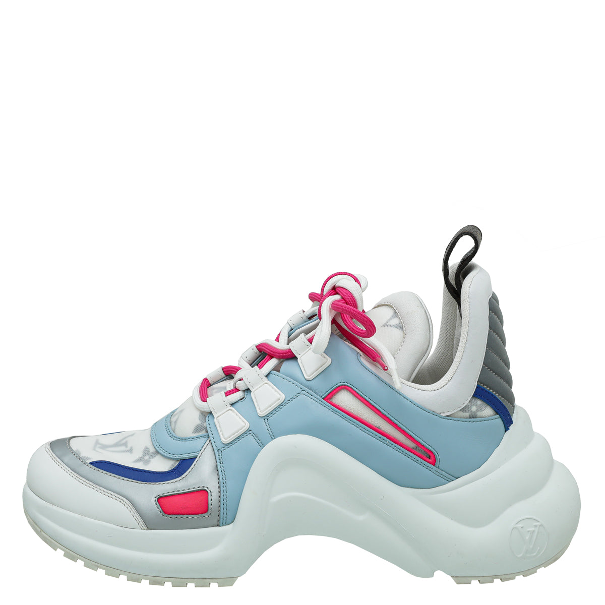 Louis Vuitton White Multicolor Monogram Archlight Sneaker 38.5-Louis Vuitton-THE CLOSET