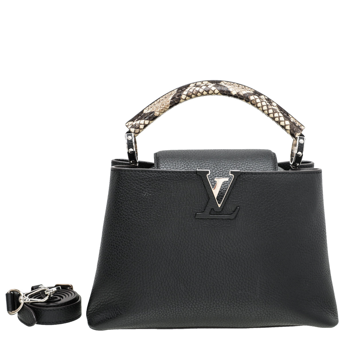 Louis Vuitton Noir Capucine BB Bag-Louis Vuitton-THE CLOSET