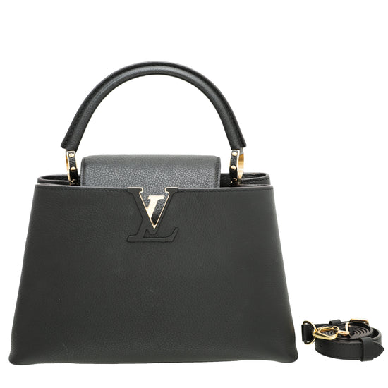 Louis Vuitton Black Capucine MM Bag