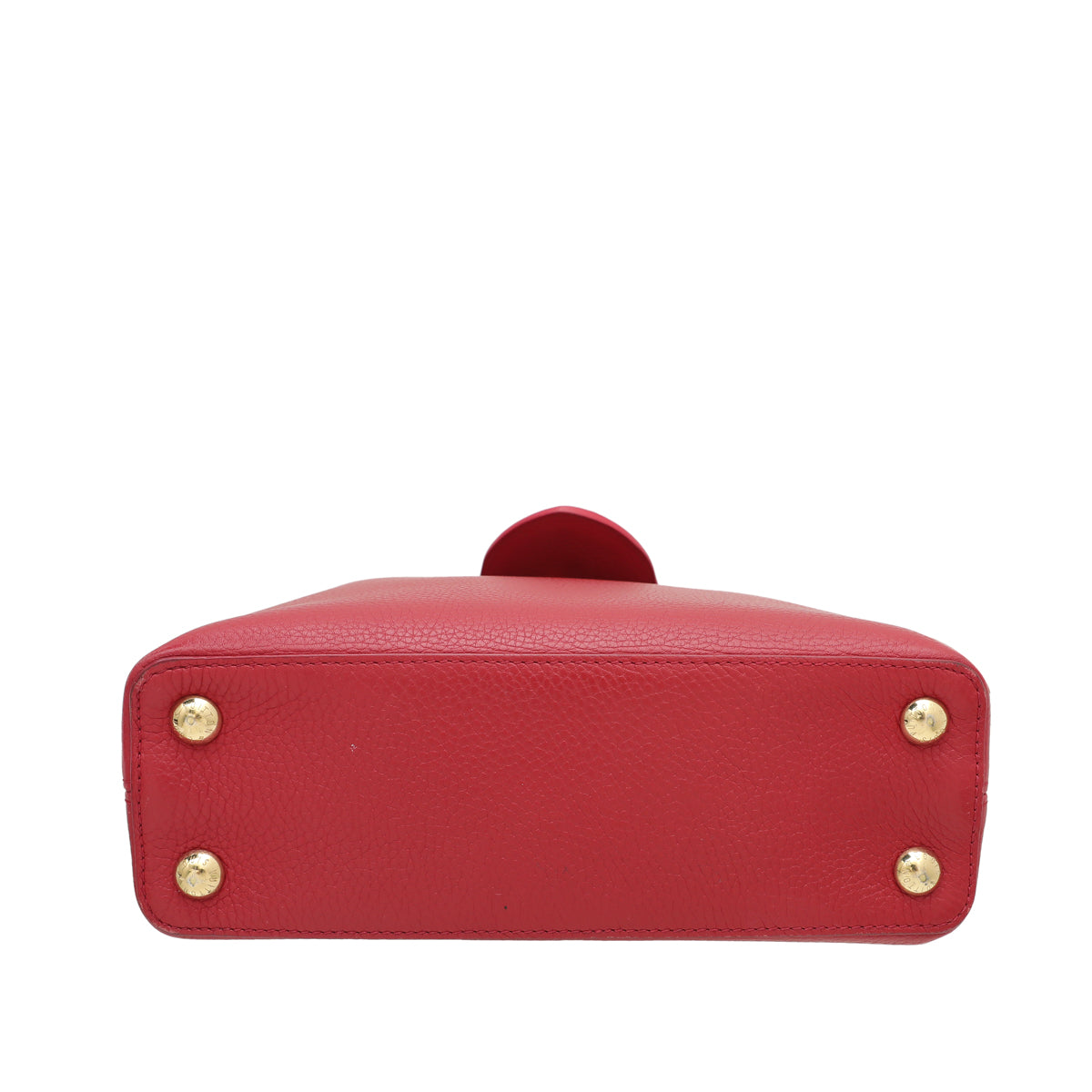 Louis Vuitton Red Capucines BB Bag W- Python Details-Louis Vuitton-THE CLOSET