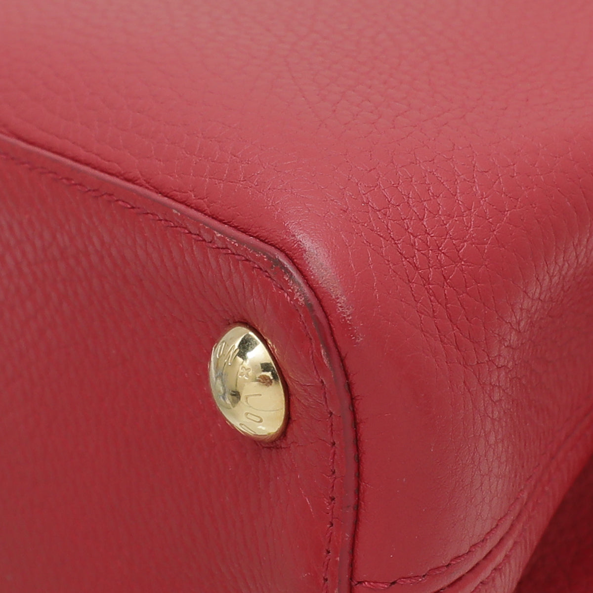 Louis Vuitton Red Capucines BB Bag W- Python Details-Louis Vuitton-THE CLOSET