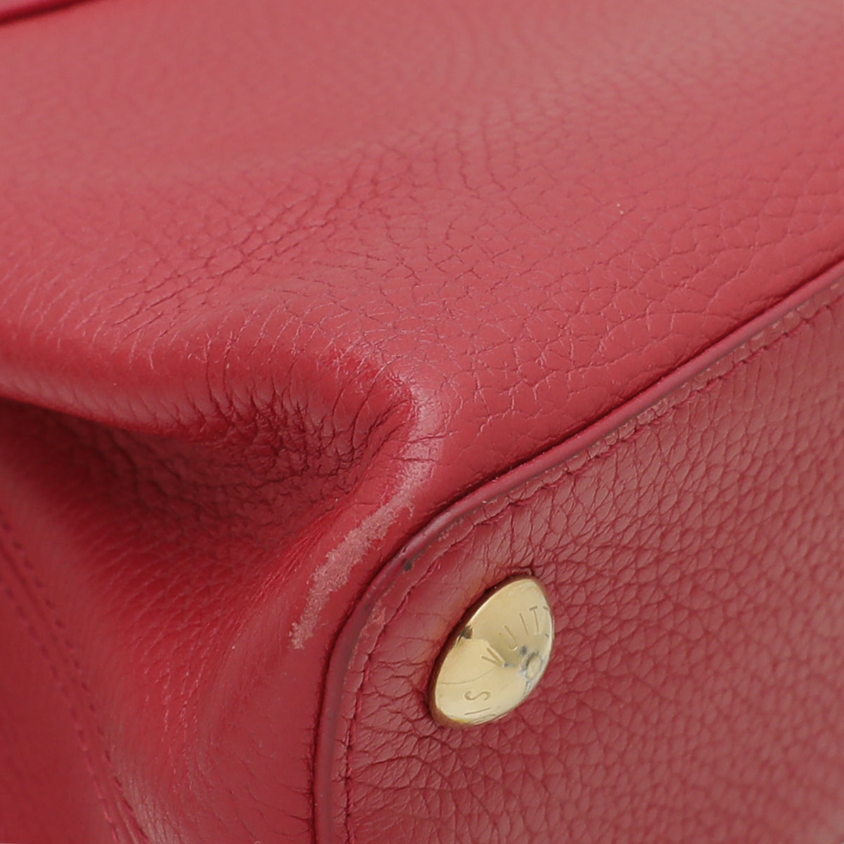 Louis Vuitton Red Capucines BB Bag W- Python Details-Louis Vuitton-THE CLOSET