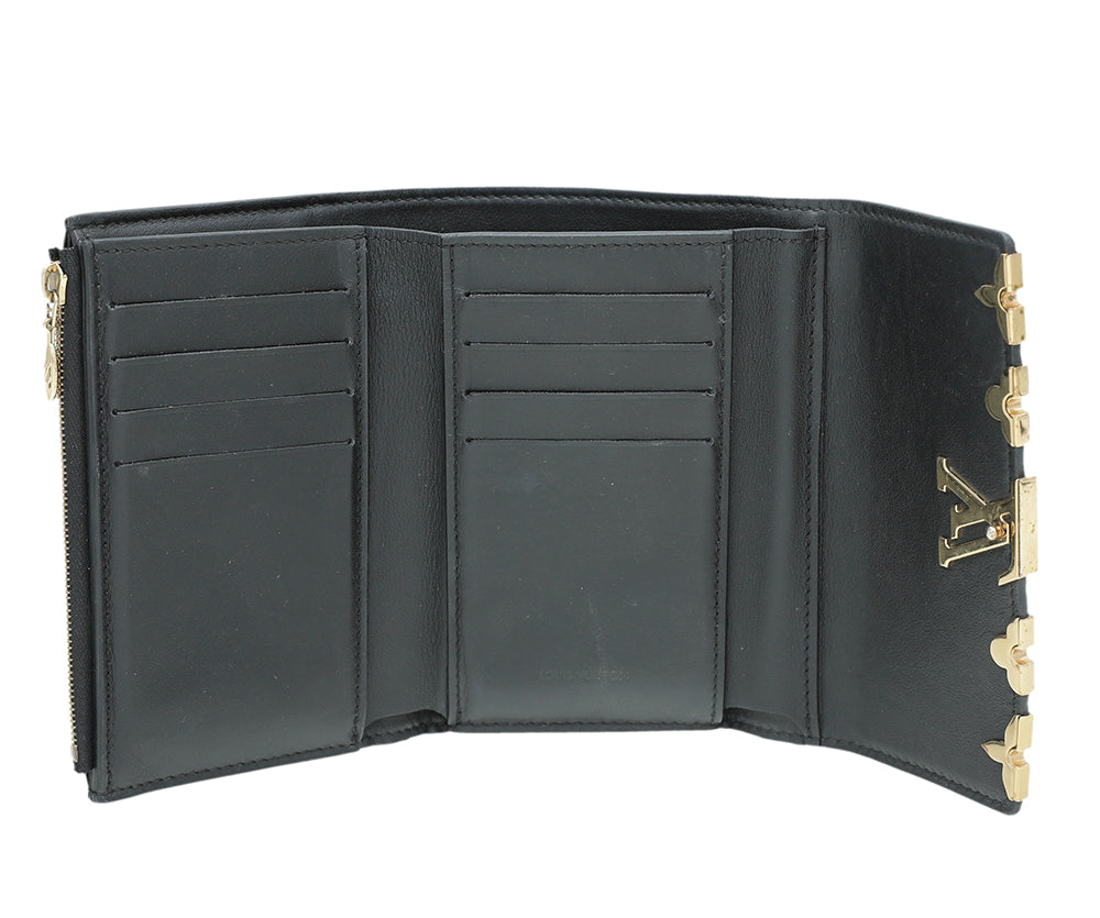 Louis Vuitton Black Capucines Flower Edges Compact Wallet-Louis Vuitton-THE CLOSET