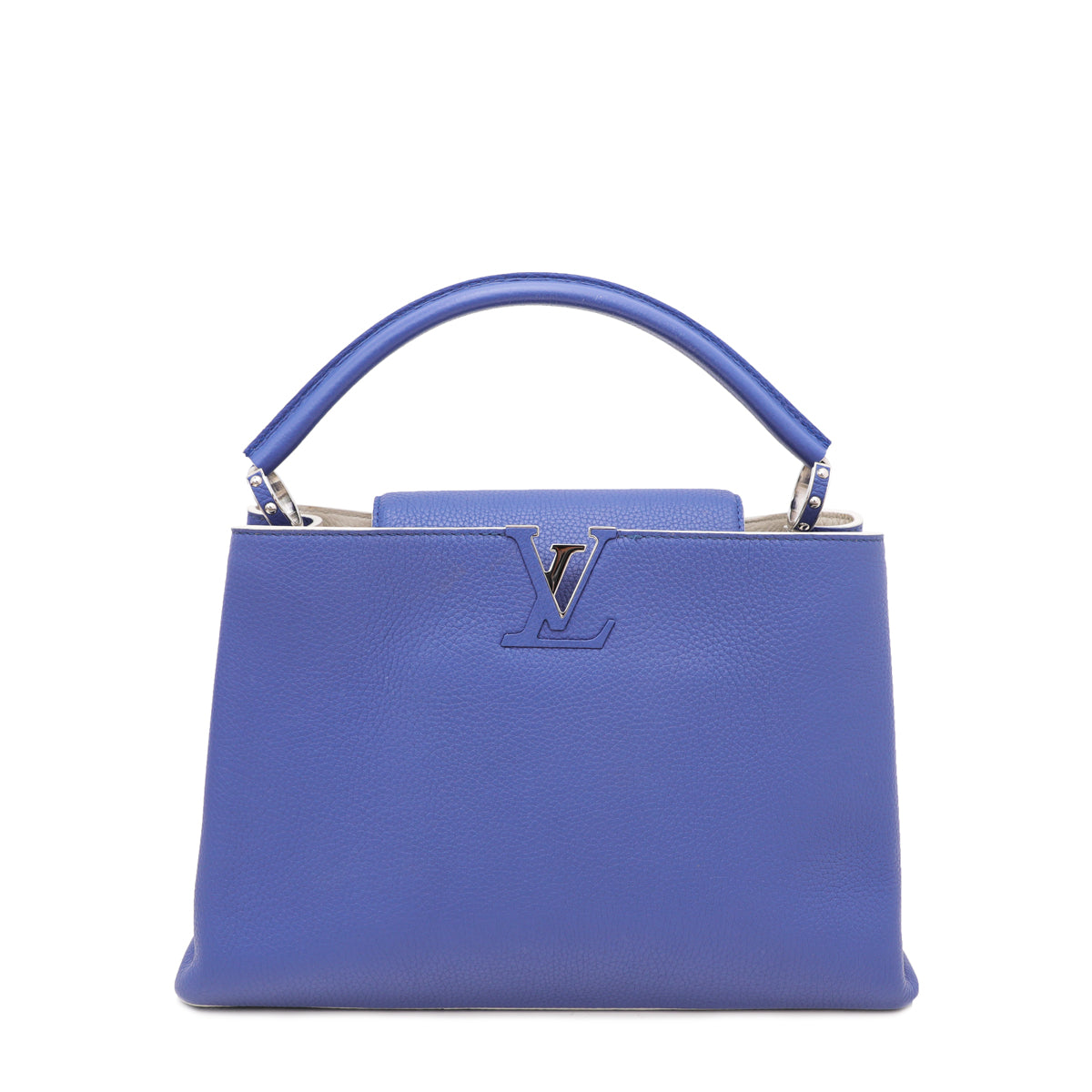 Louis Vuitton Blue Capucines MM Bag-Louis Vuitton-THE CLOSET