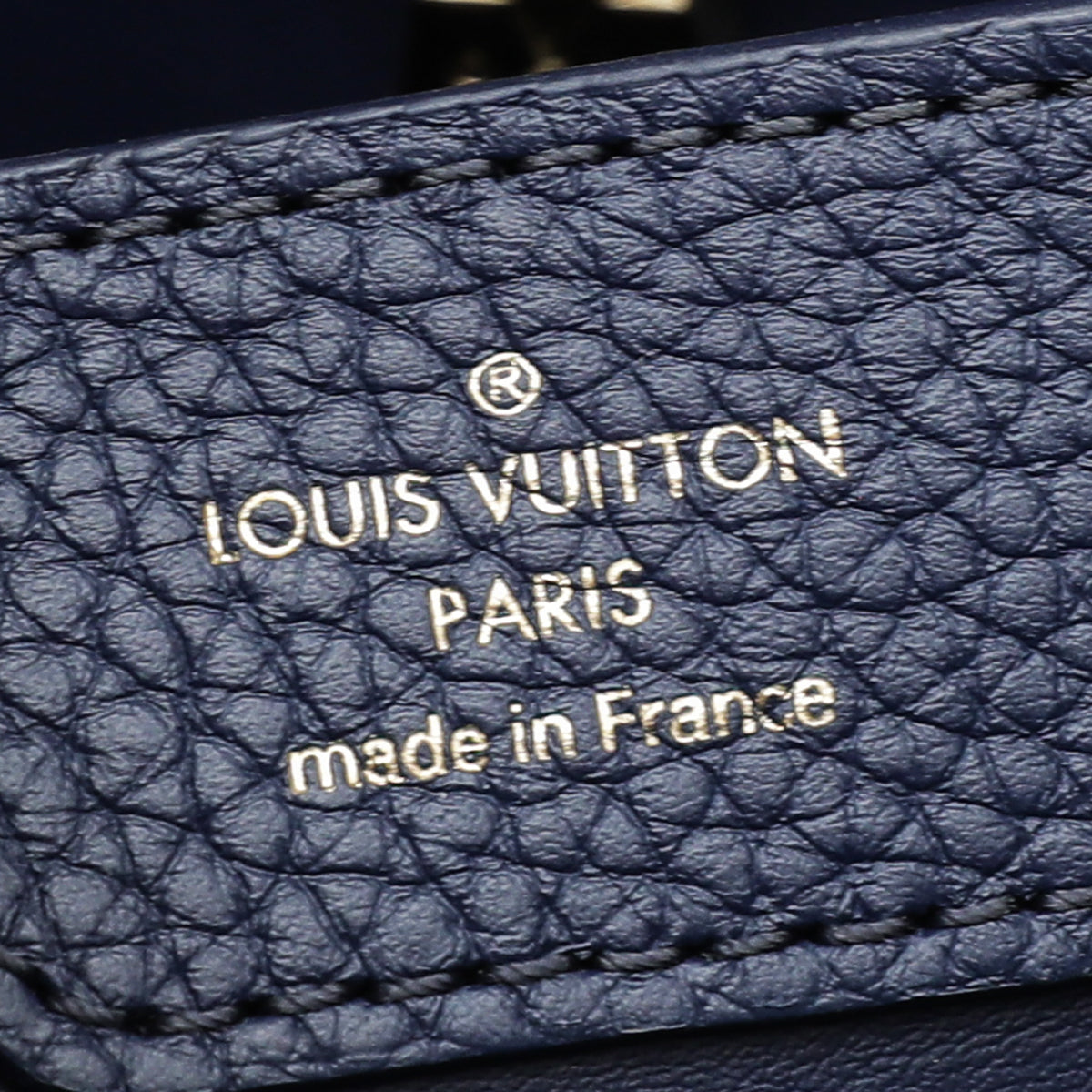 Louis Vuitton Navy Blue Capucines Python Handle Bag-Louis Vuitton-THE CLOSET