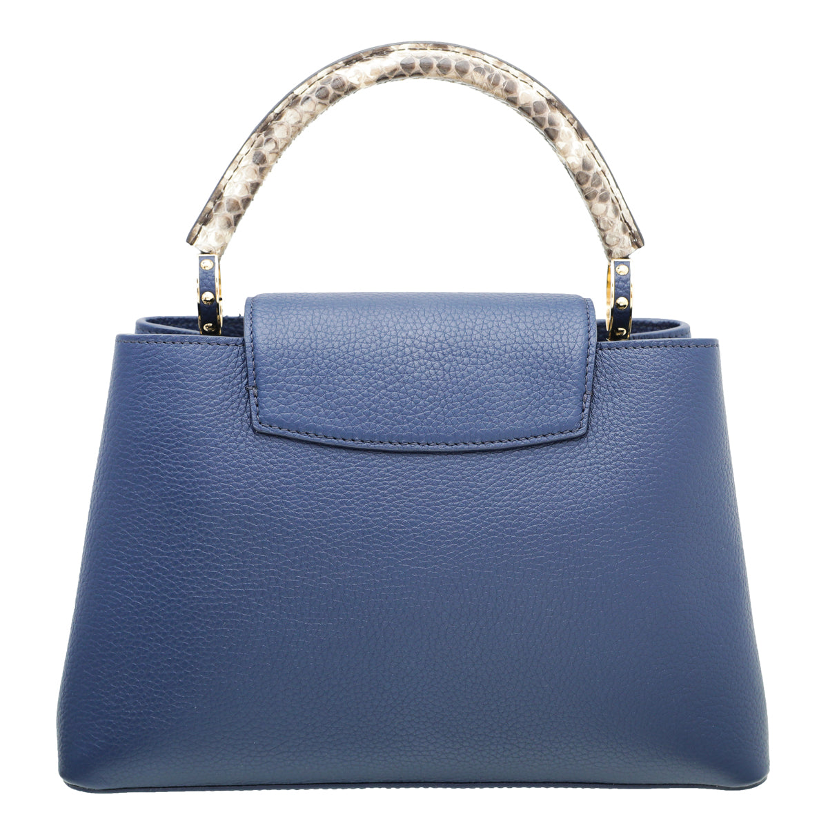 Capucines lizard handbag Louis Vuitton Blue in Lizard - 16671699