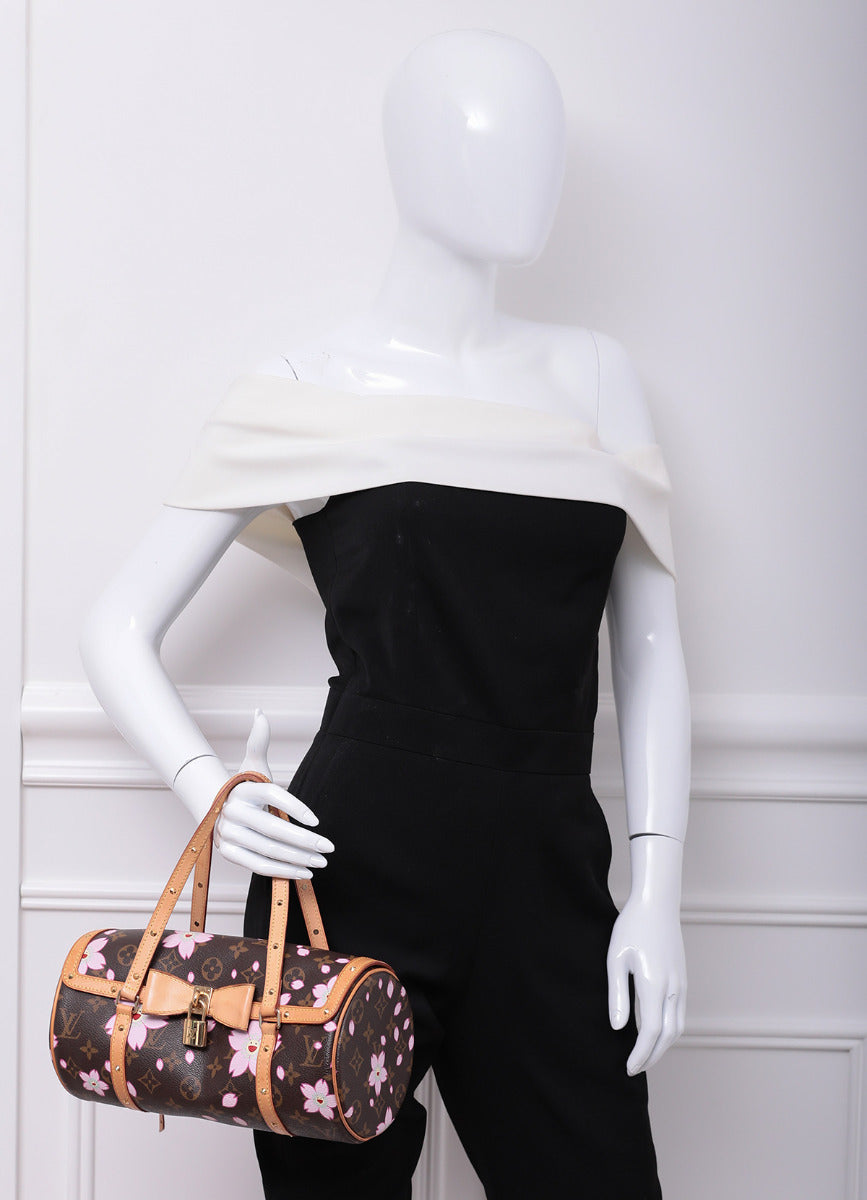 Louis Vuitton Bucket cherry blossoms Brown Cloth ref.109436 - Joli Closet