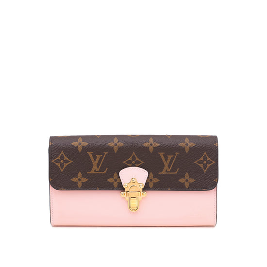 Louis Vuitton Rose Ballerine Monogram Vernis Cherrywood Wallet