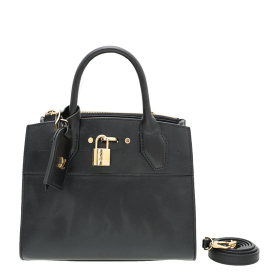 Louis Vuitton Black City Steamer Mini Bag