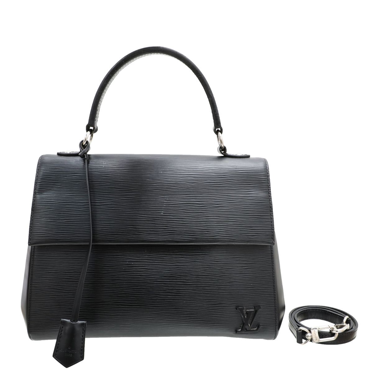 Louis Vuitton Noir Cluny MM Bag-Louis Vuitton-THE CLOSET