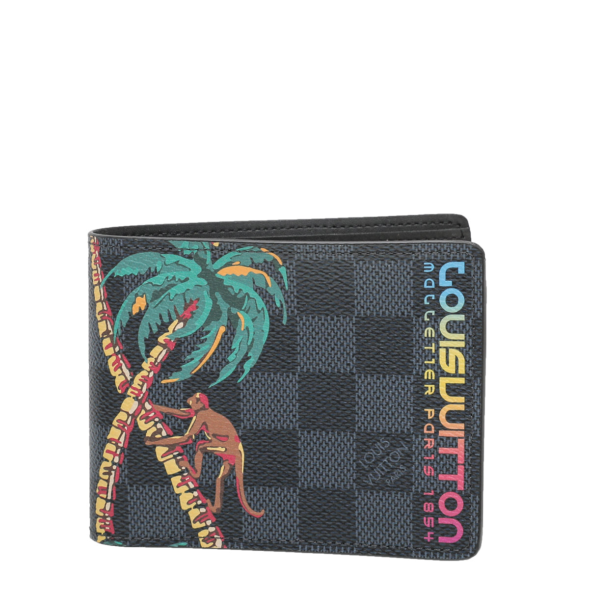 Louis Vuitton Cobalt Multicolor Jungle Multiple Wallet