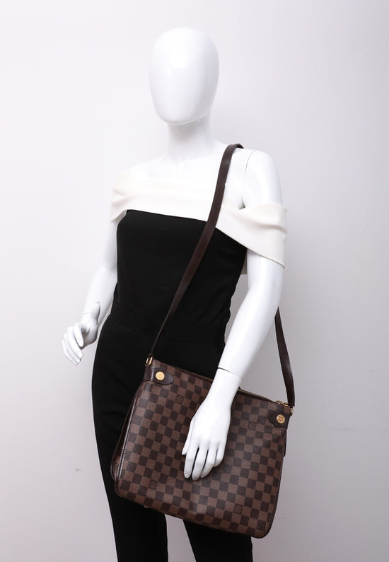 Louis Vuitton Damier Ebene Duomo Crossbody or Shoulder Bag - A