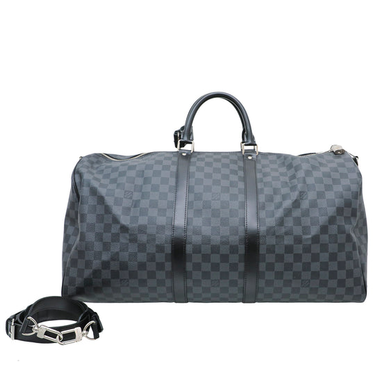 Louis Vuitton Damier Graphite Keepall 55 Bandouliere Bag – The Closet