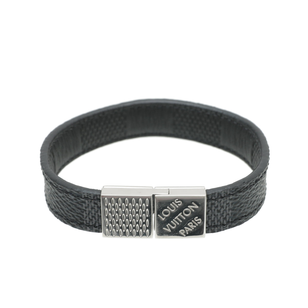 Louis Vuitton Damier Graphite Pull It Bracelet-Louis Vuitton-THE CLOSET