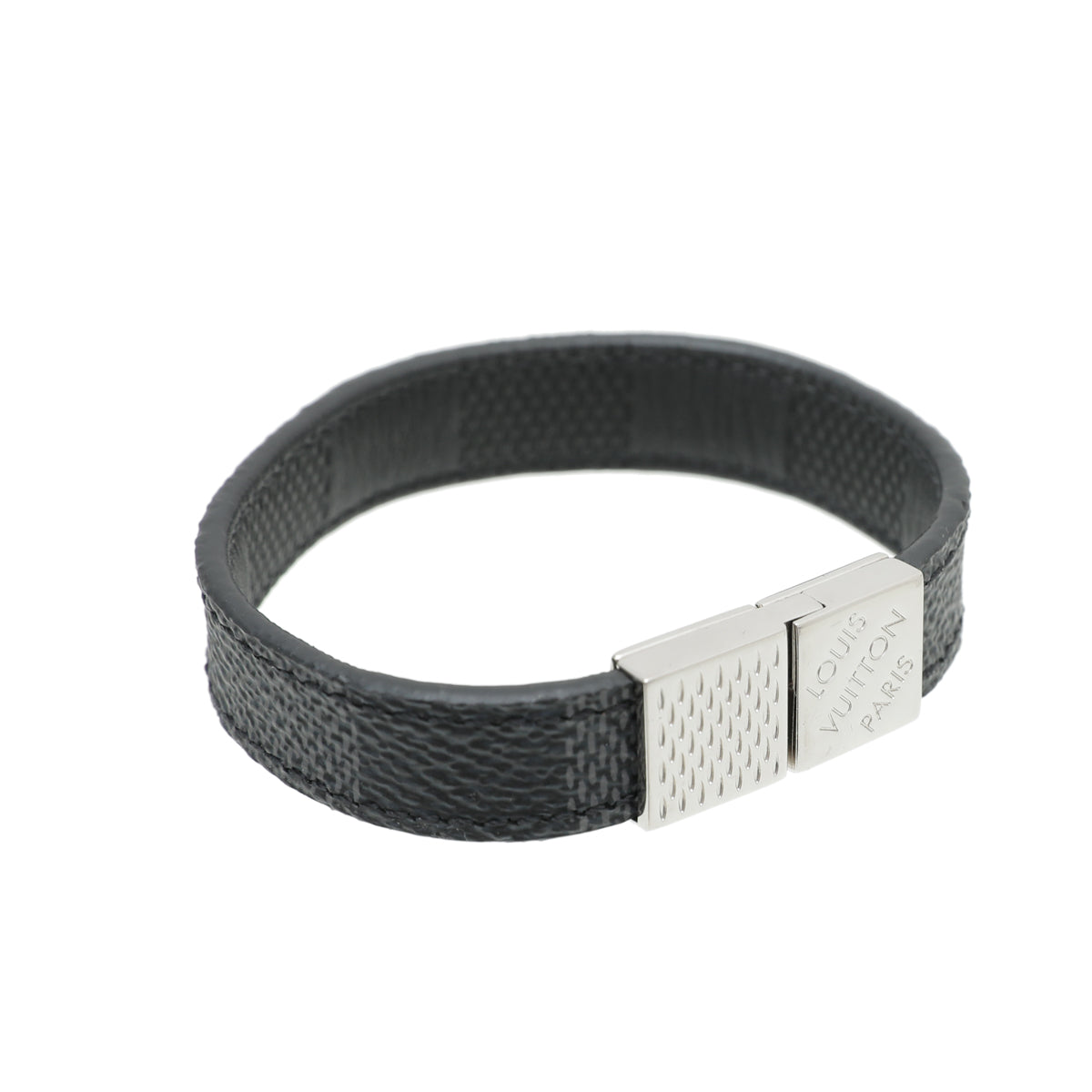 Louis Vuitton Damier Graphite Pull It Bracelet-Louis Vuitton-THE CLOSET