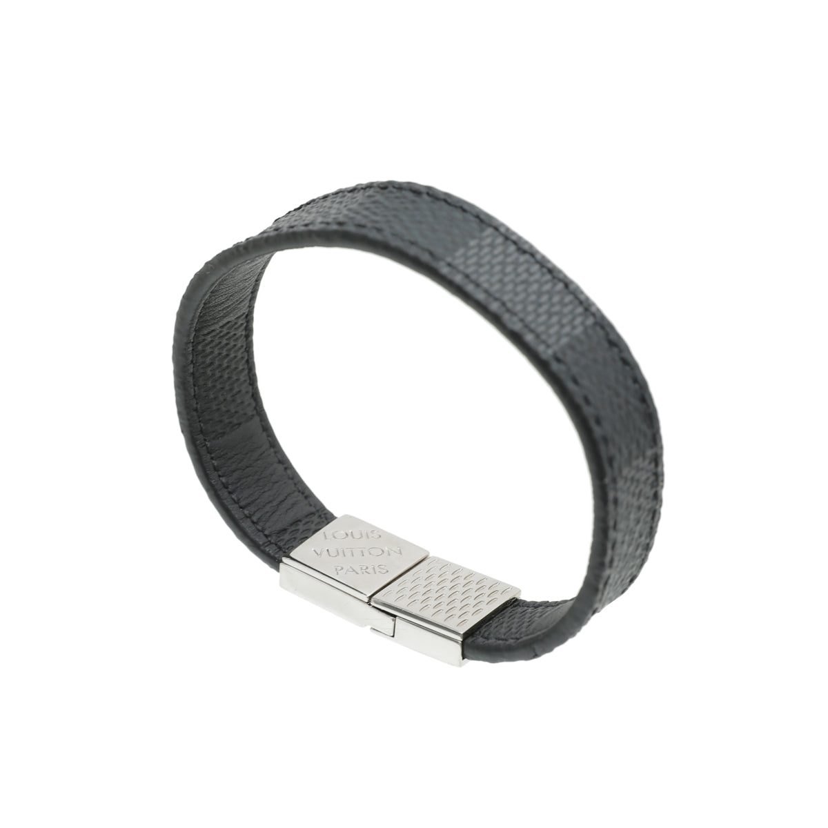 Louis Vuitton Damier Graphite Pull It Bracelet-Louis Vuitton-THE CLOSET