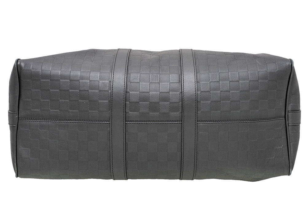 Louis Vuitton Black Damier Infini Keepall Bandouliere 45 Bag-Louis Vuitton-THE CLOSET