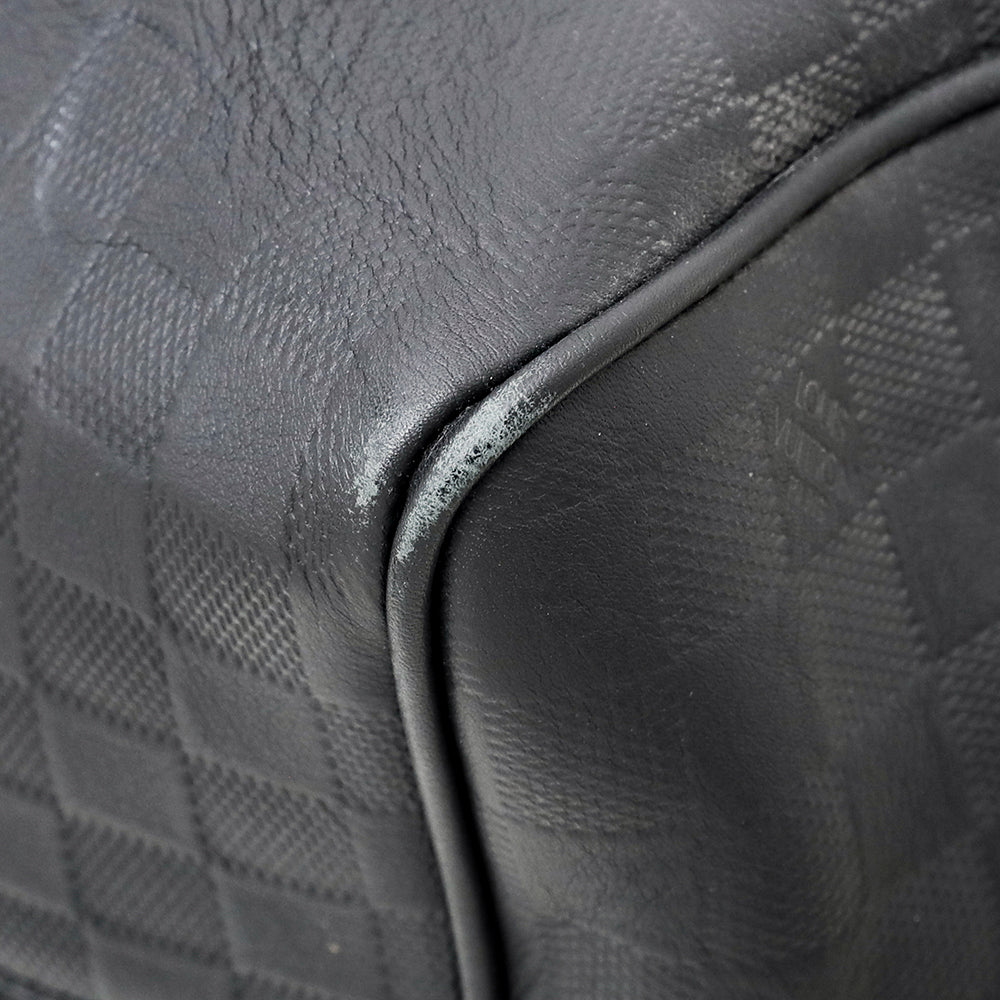 Louis Vuitton Black Damier Infini Keepall Bandouliere 45 Bag