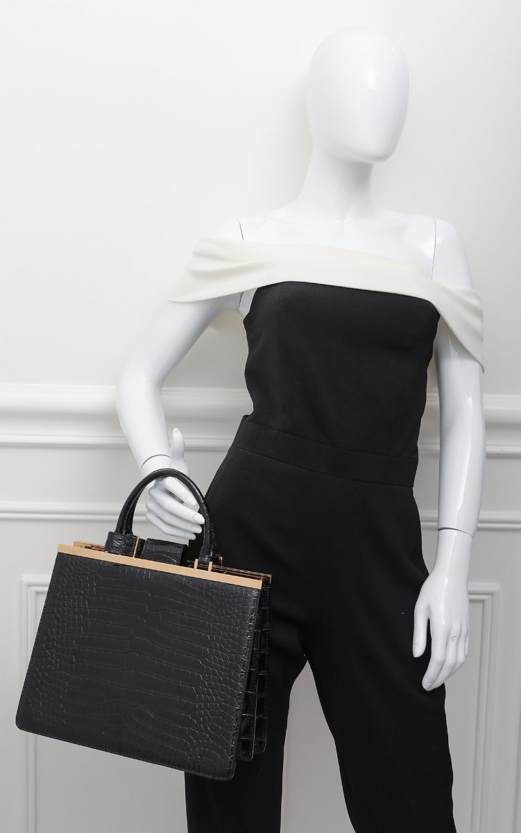 Louis Vuitton Black Alligator Deese PM Bag-Louis Vuitton-THE CLOSET