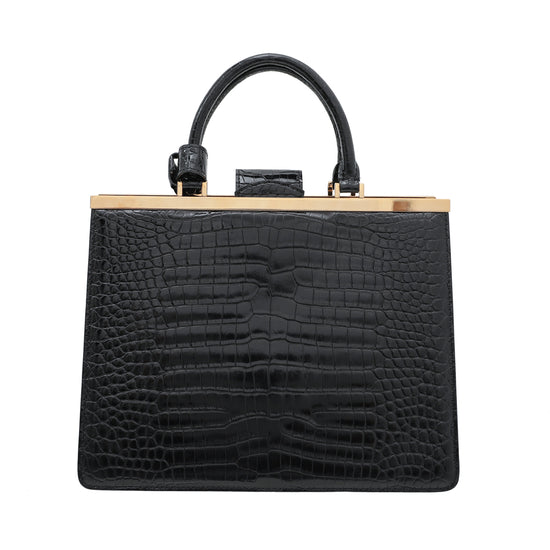 Louis Vuitton Black Alligator Deese PM Bag