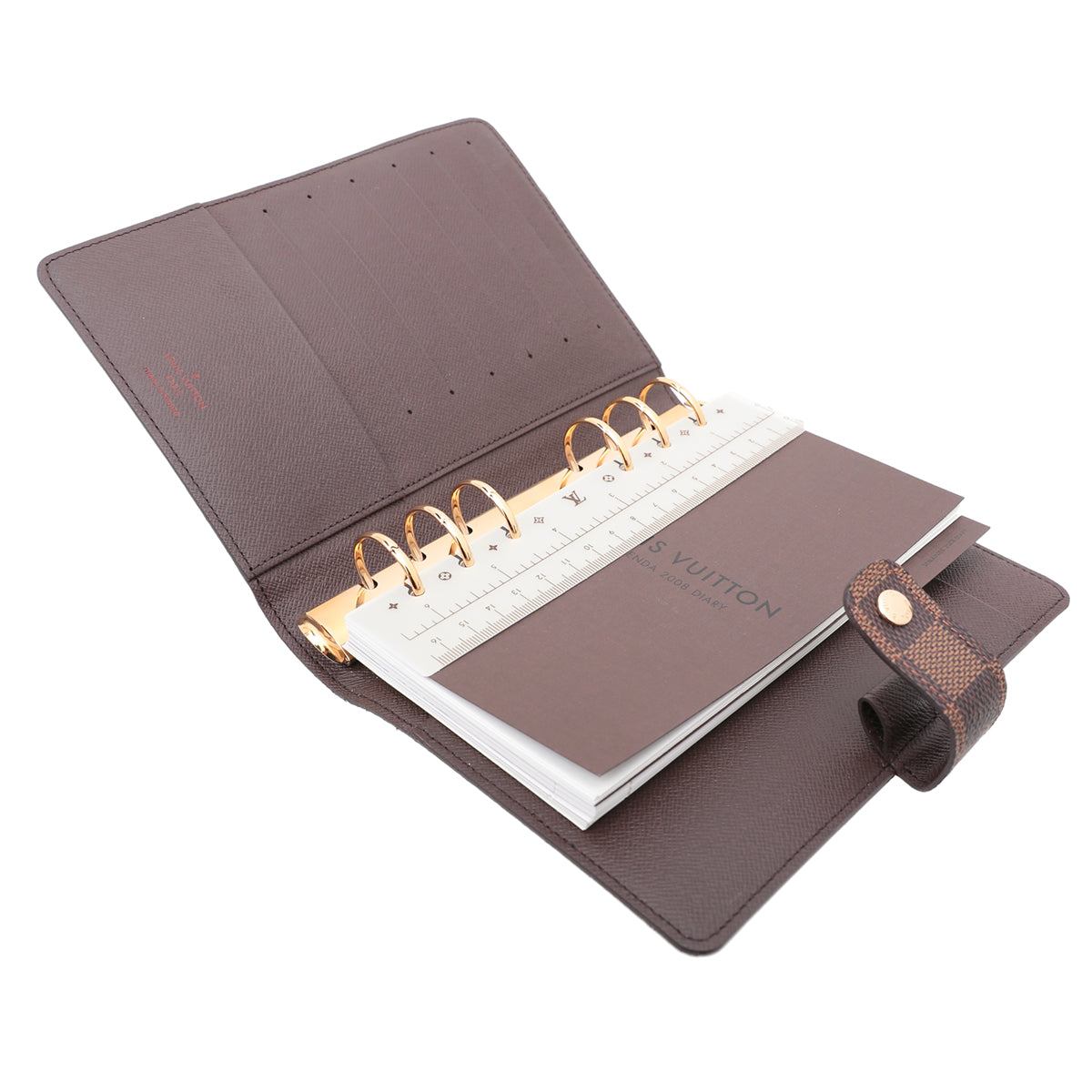 Louis Vuitton Ebene Ring Medium Agenda Cover-Louis Vuitton-THE CLOSET