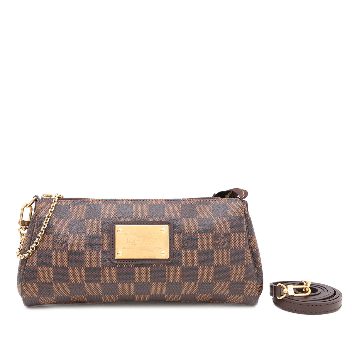 Louis Vuitton Ebene Eva Clutch Bag-Louis Vuitton-THE CLOSET