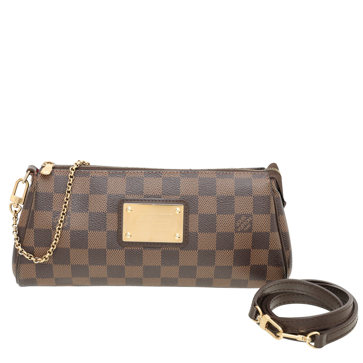 Louis Vuitton Ebene Eva Clutch Bag-Louis Vuitton-THE CLOSET