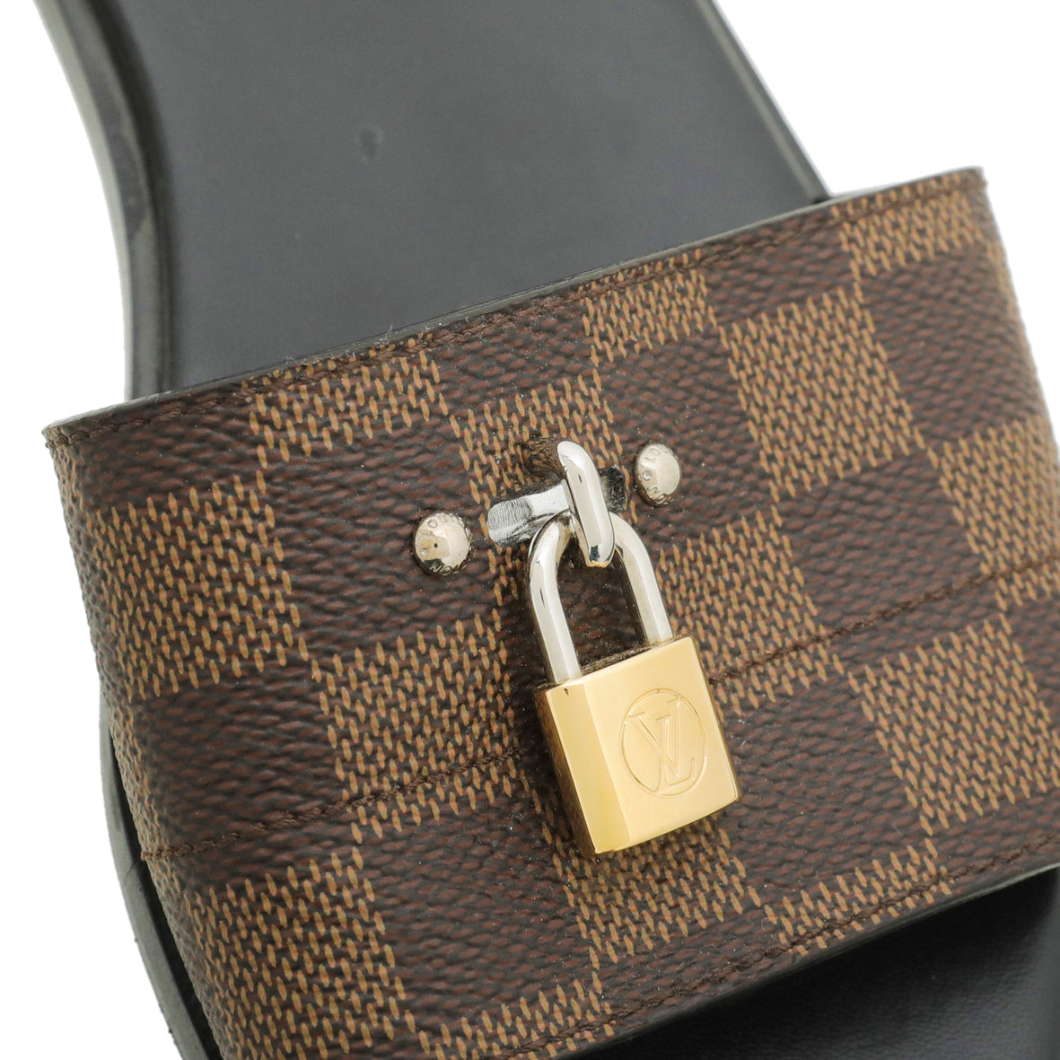 Louis Vuitton Black Lock It Flat Mules 38 – The Closet