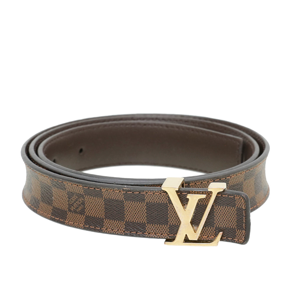 Louis Vuitton Ebene LV Initiales 25mm Belt 34-Louis Vuitton-THE CLOSET