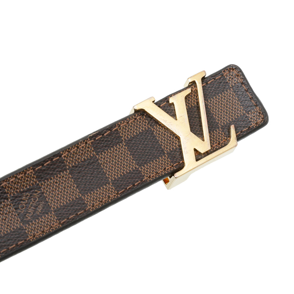 Louis Vuitton Ebene LV Initiales 25mm Belt 34 – THE CLOSET