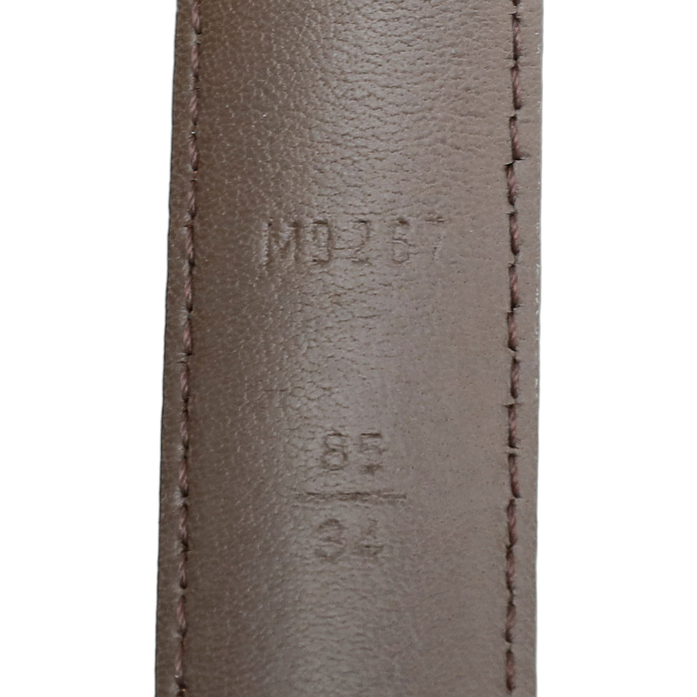 LV Damier Ebene Initiales 25mm Belt M9267