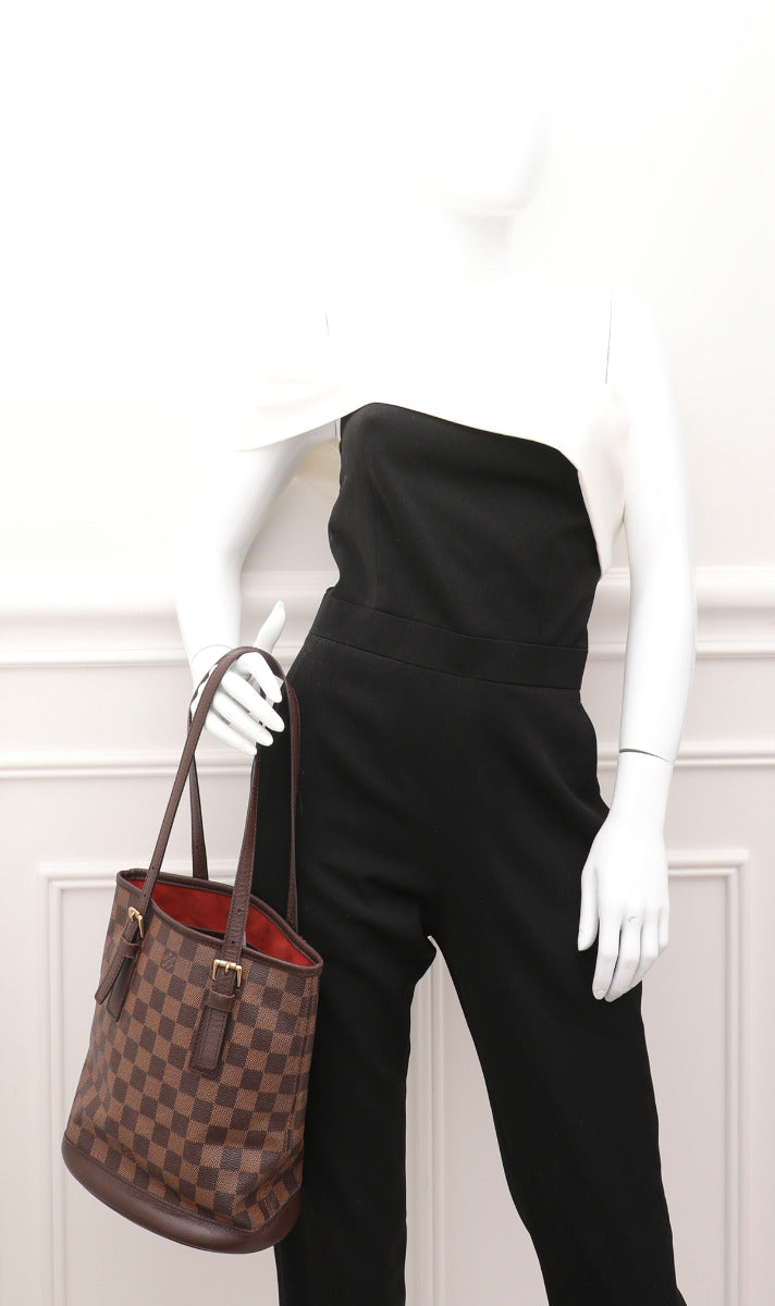 Louis Vuitton Ebene Marais Bucket Bag-Louis Vuitton-THE CLOSET