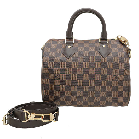 Louis Vuitton Ebene Speedy 25 Bandouliere Bag
