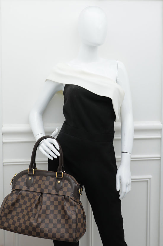 Louis Vuitton, Bags, Louis Vuitton Trevi Handbag Damier Pm Brown 2 Way  Satchel Crossbody