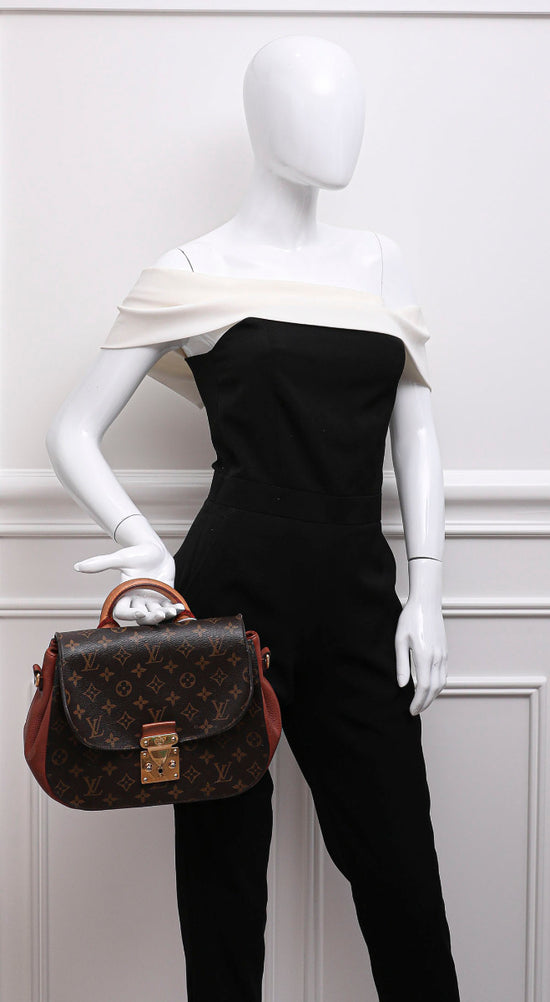 Louis Vuitton Eden MM Monogram Canvas Shoulder Bag Brown