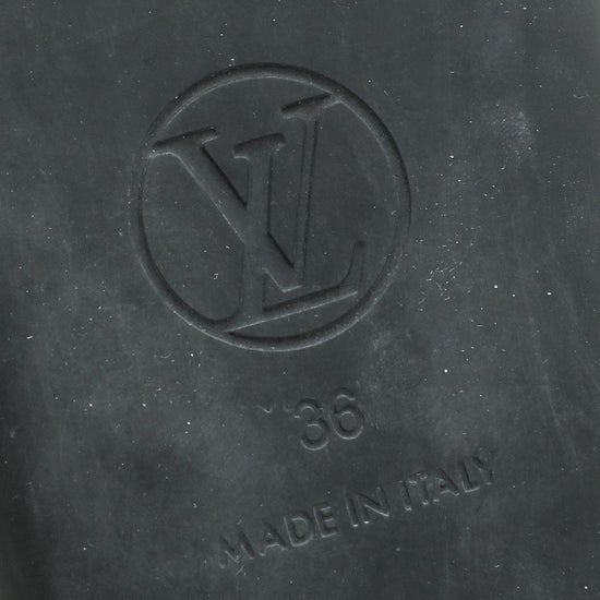 Louis Vuitton Monogram Black Eldorado Slide Mules 36