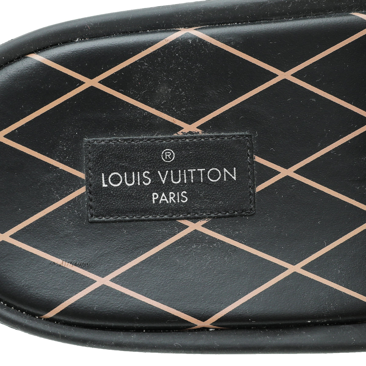 Louis Vuitton Monogram Black Eldorado Slide Mules 36-Louis Vuitton-THE CLOSET