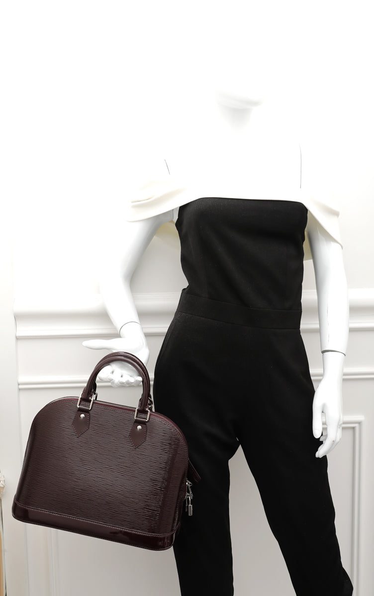 Louis Vuitton Prune Electric Epi Alma Pm Bag