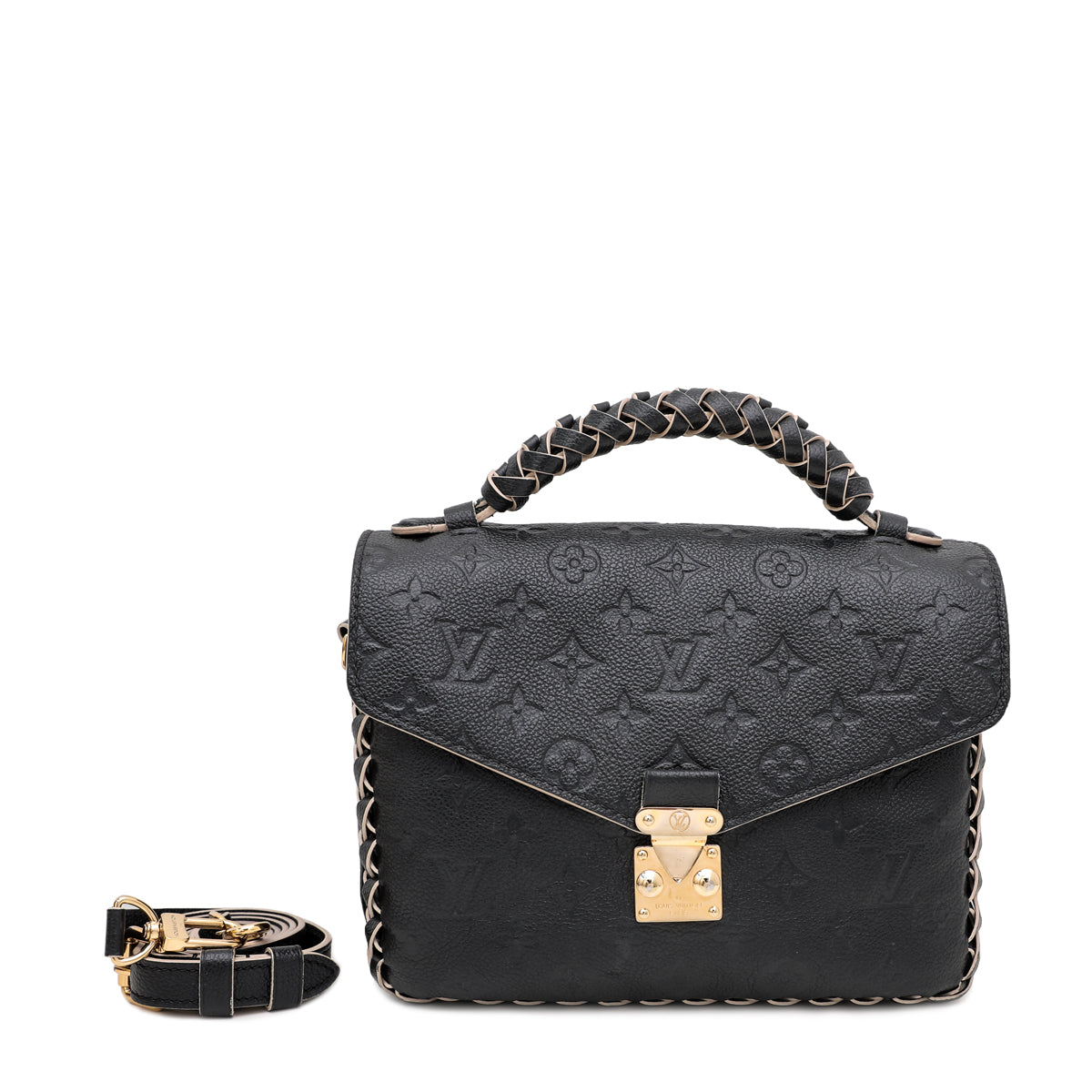 Louis Vuitton Black Empreinte Braided Pochette Metis Bag-Louis Vuitton-THE CLOSET