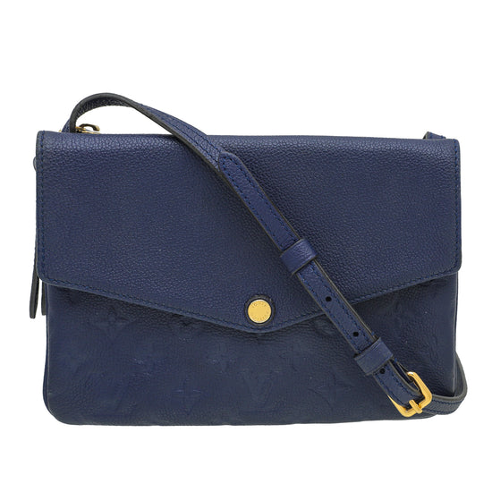 Louis Vuitton Blue Empreinte Monogram Twice Bag