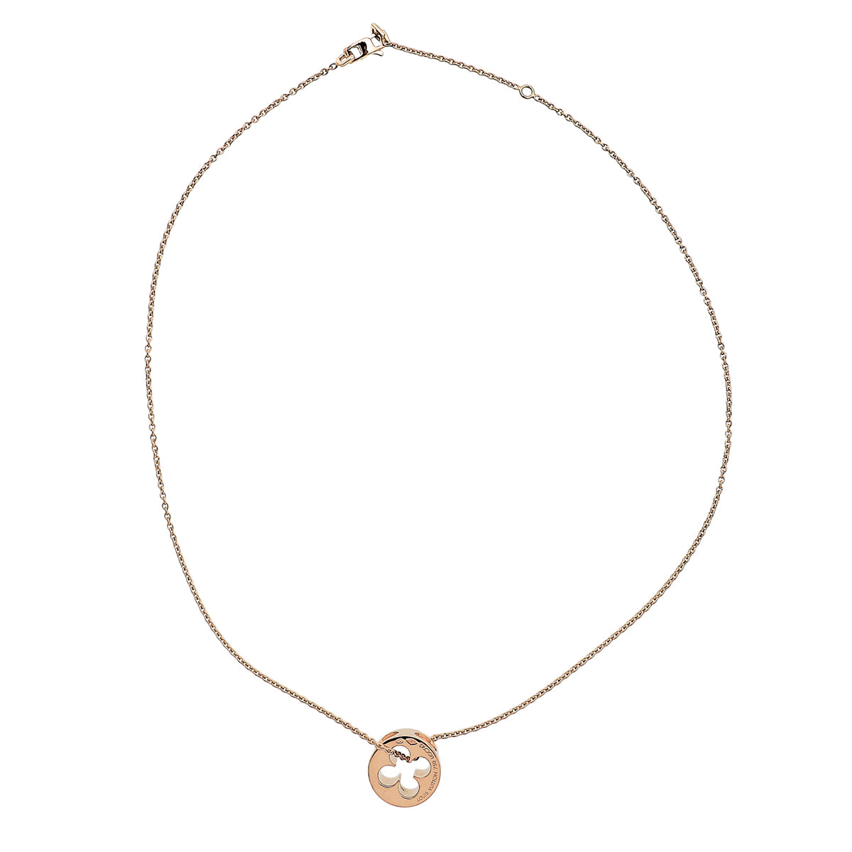 Louis Vuitton 18K Yellow Gold Empreinte Necklace-Louis Vuitton-THE CLOSET